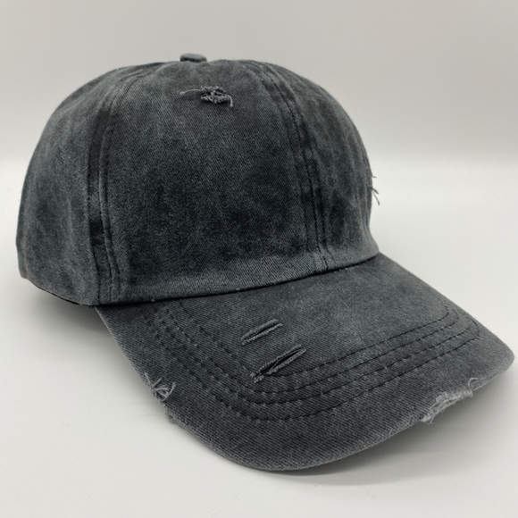 Boutique Women's Criss Cross Ponytail Baseball Cap - Picture 2 of 5